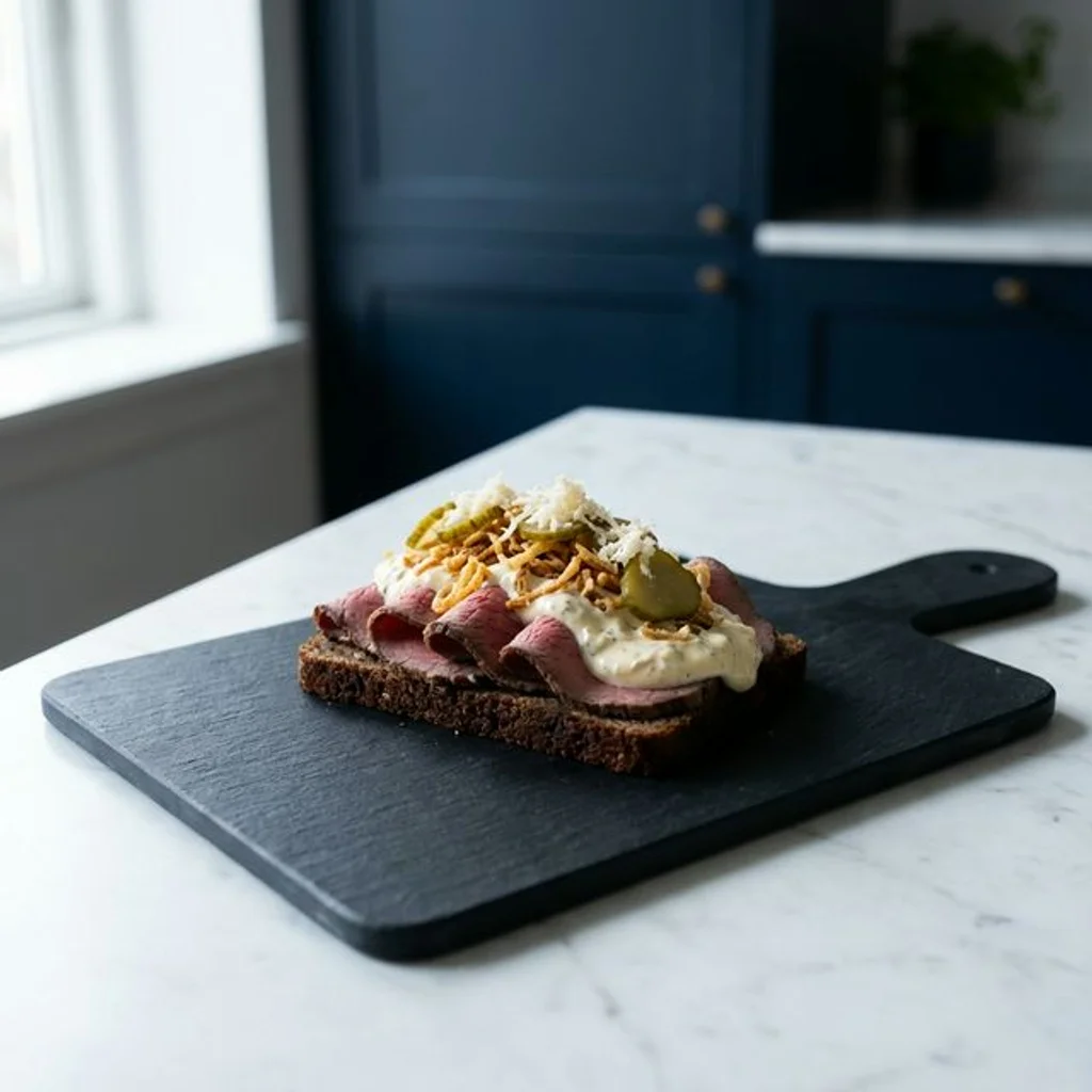 Smørrebrød (rostbiff)